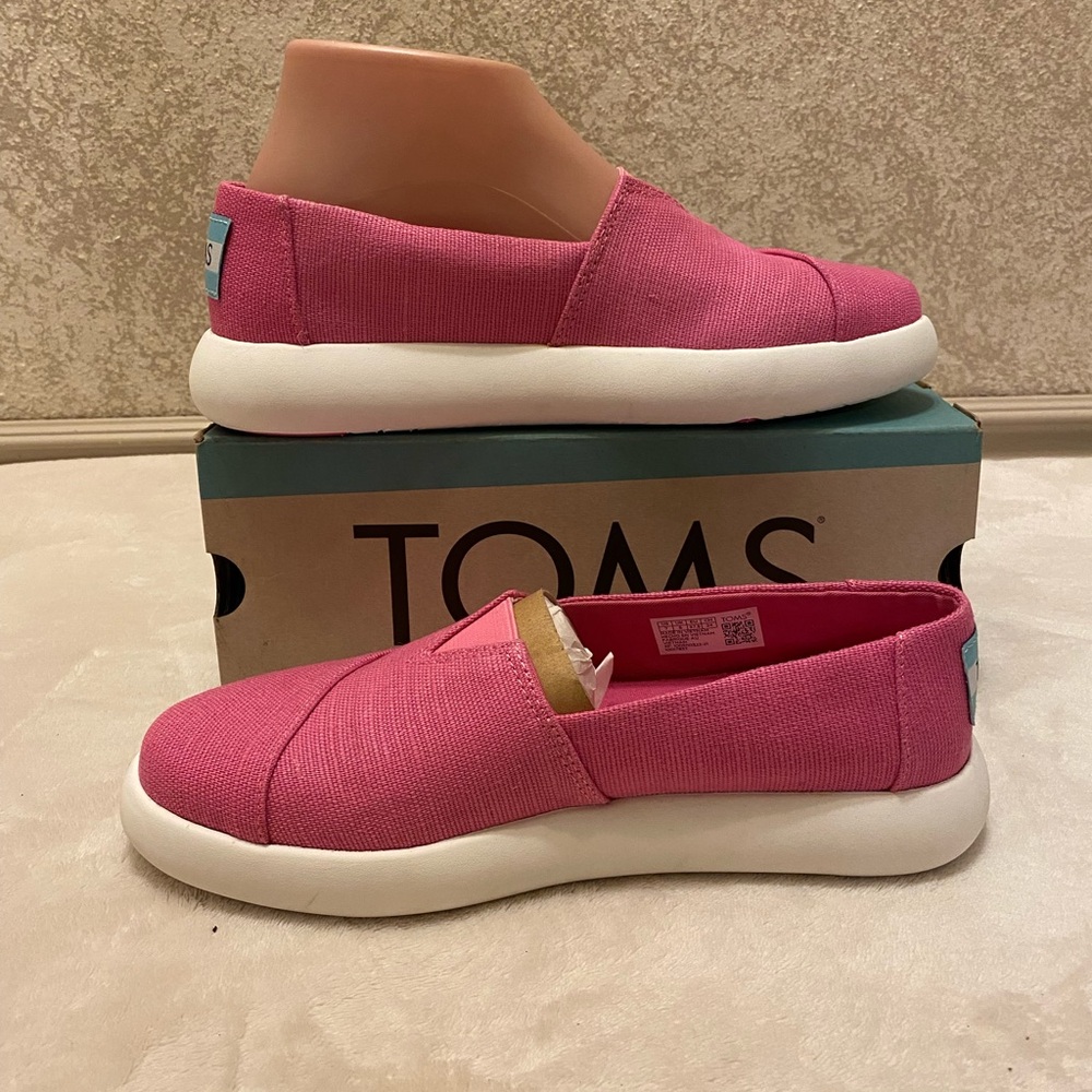 TOMS Women's Alpargata Mallow Fuchsia Rose Heritage Canvas Loafers